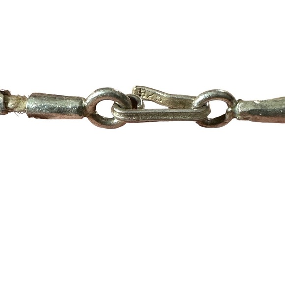 Sterling 925 Silver Fish & Bubbles Beaded Charm Bracelet 7.5” Length 13 g - Picture 8 of 12